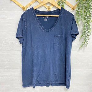 Universal Thread Vintage Navy V-Neck Tee Shirt